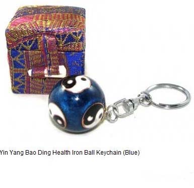 Yin Yang Baoding Balls  Key chain