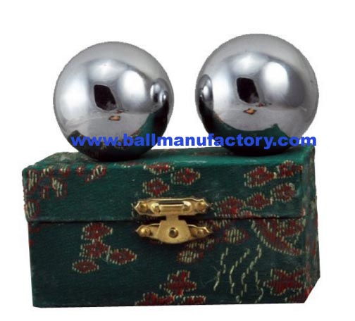 sell chrome plating qigong balls in good price