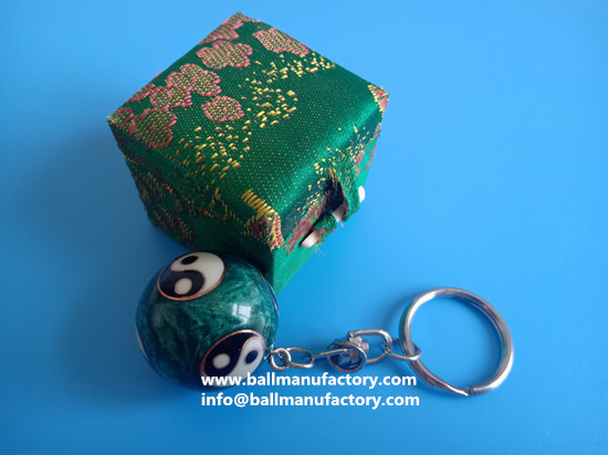 supply diameter 25mm key chain chiming ball gift
