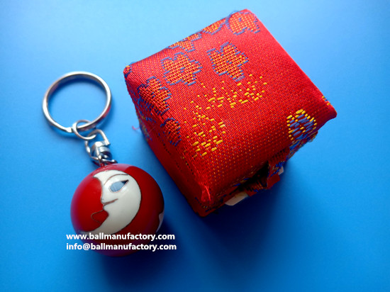 Key chain Chiming ball  for Christmas decoration