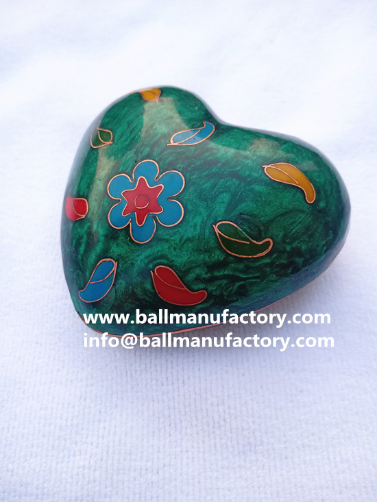 Big size cloisonne metal chiming heart /gifts