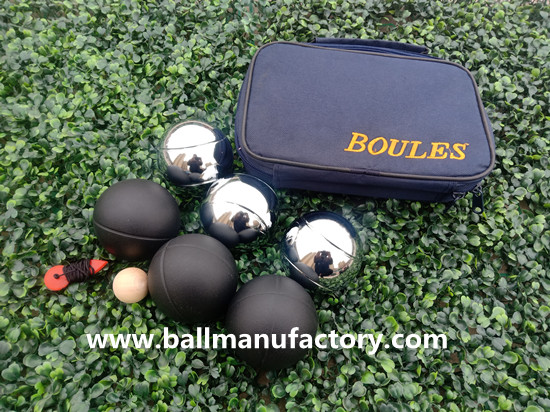 Supply garden game ball boules set  with case
