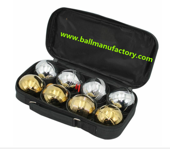 Supply petanque boules balll in golden color