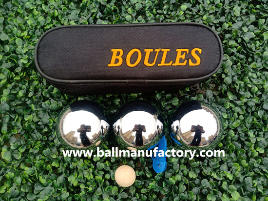 supply metal boules sets boccia 3 ball with case