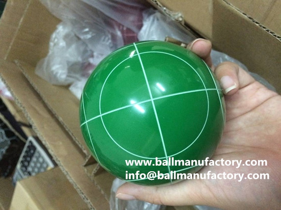90mm resin bocce ball in light green color