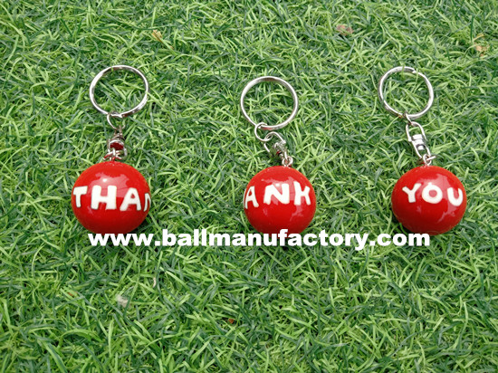 New style keyring chiming  ball with Thank you