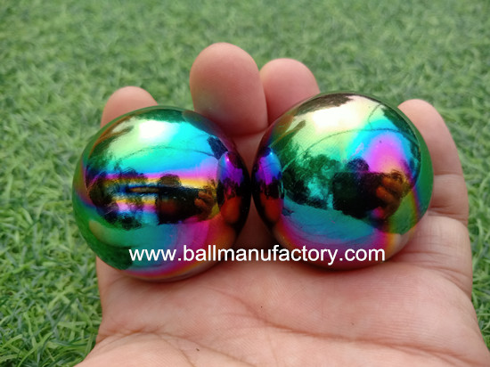 supply  colored QIGONG  balls rainbow color