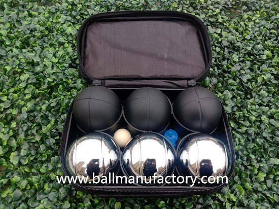 Supply outdoor game ball Metal petanque 6 ball set