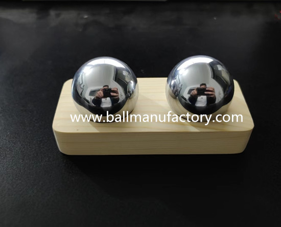 Chinese stress ball baoding ball with wooden stand