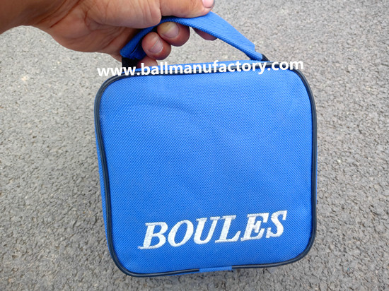 1 set of 4 boules ball with blue bag