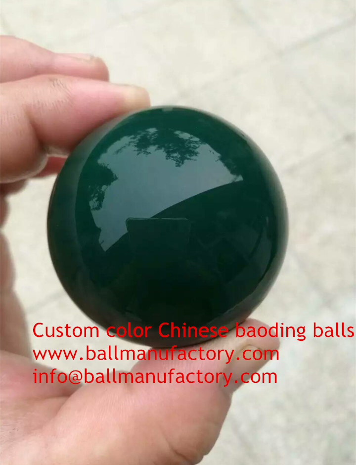 Custom chinese meditation health metal chiming baoding balls